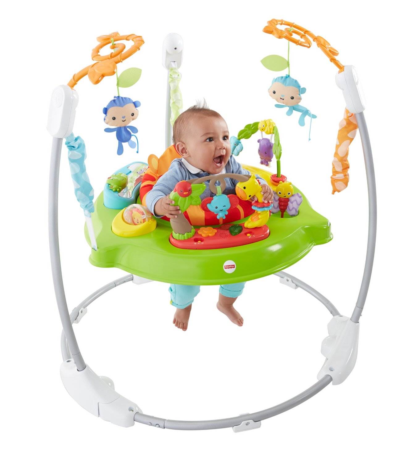 Fisher Price Roarin' Rainforest Colorful Spinning Jumperoo Entertainer | CBV63