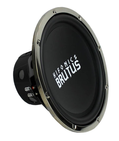 Hifonics 15" Ported Car Package - 2) BRZ15D4 Subwoofers, Mono Amp, Box & Wire