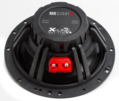4) MB Quart X-Line 80 Watt 6.5 Inch Coaxial Car Audio Speakers Pair | XK1-116