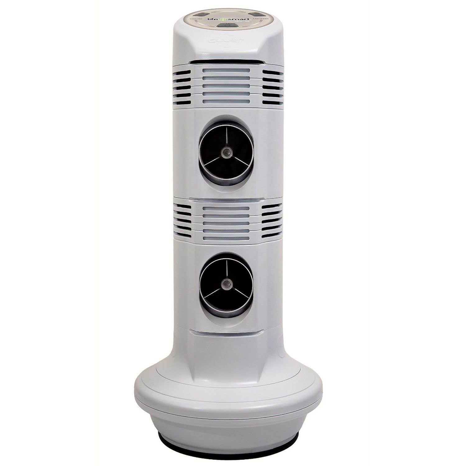 Lifesmart EZCool Portable Space Air Cooler with Dual Ports, White | (Damaged)