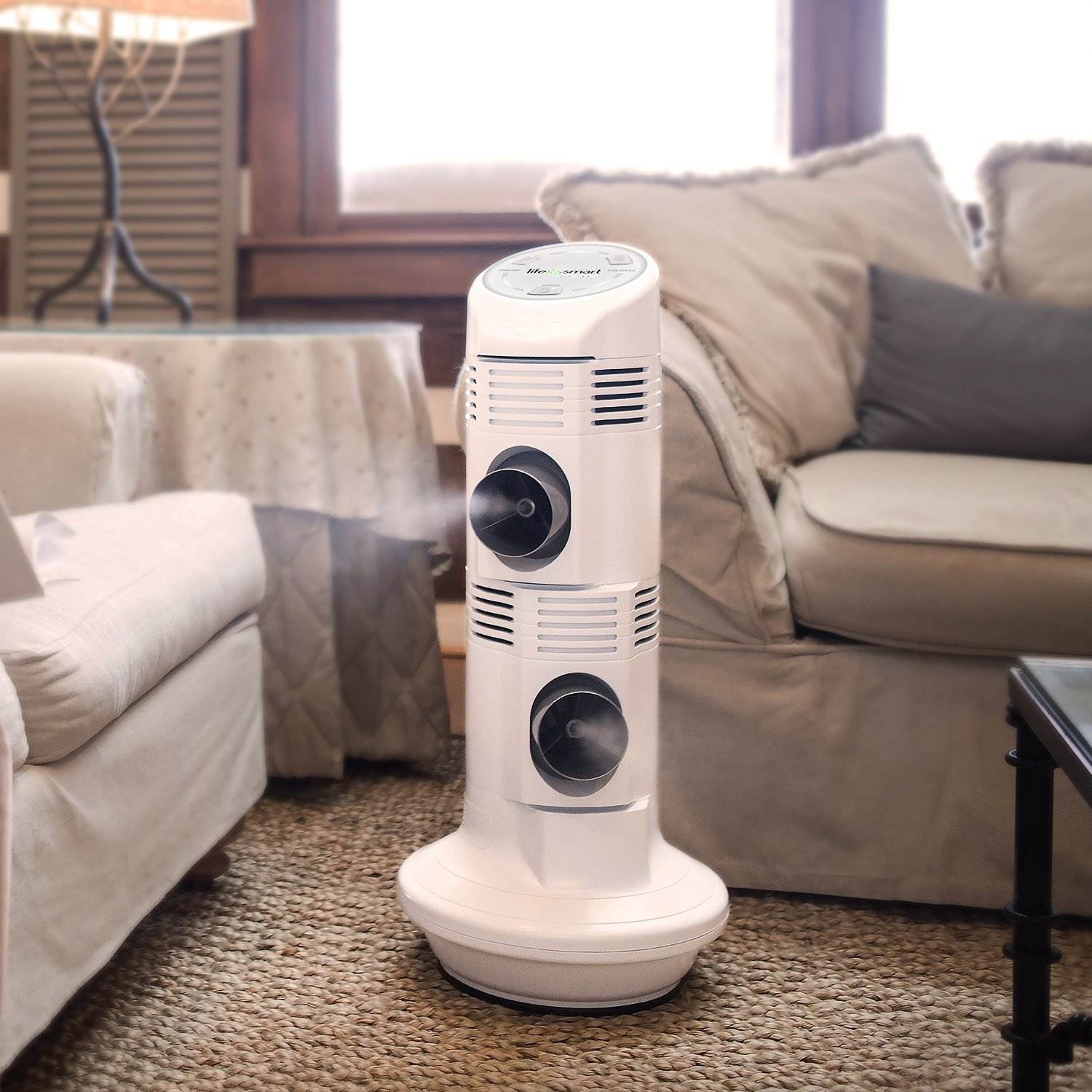Lifesmart EZCool Portable Space Air Cooler with Dual Ports, White | (Damaged)