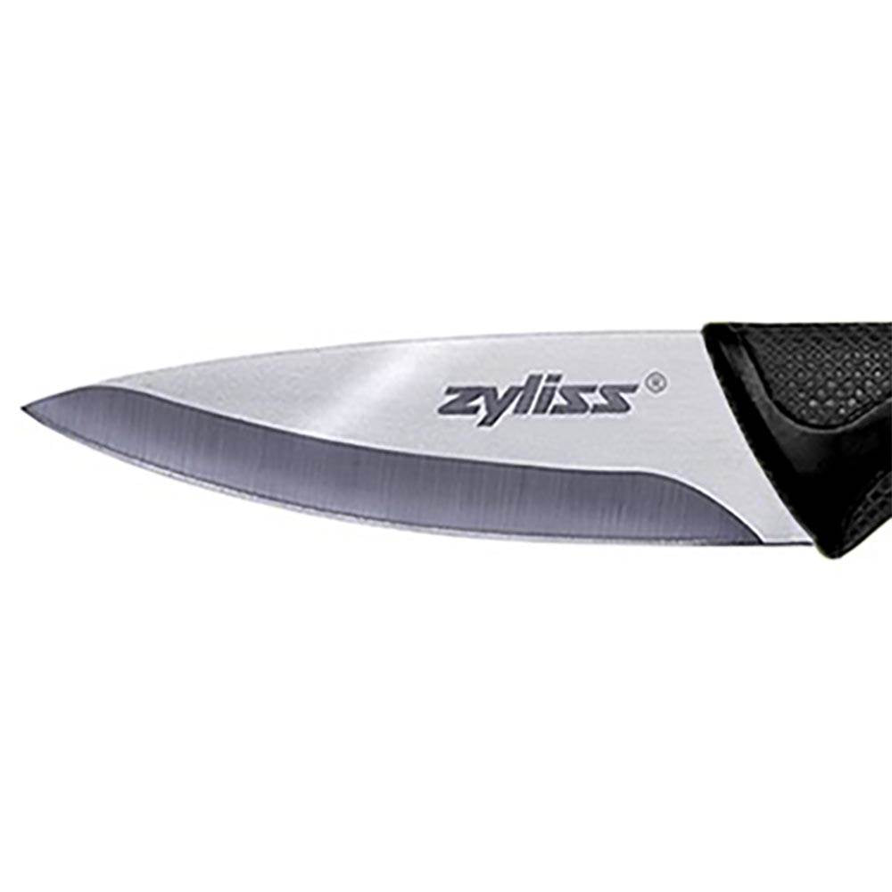 Zyliss Black Ceramic Paring Knife Set with Soft-Grip Handles, 1-Pair (Open Box)