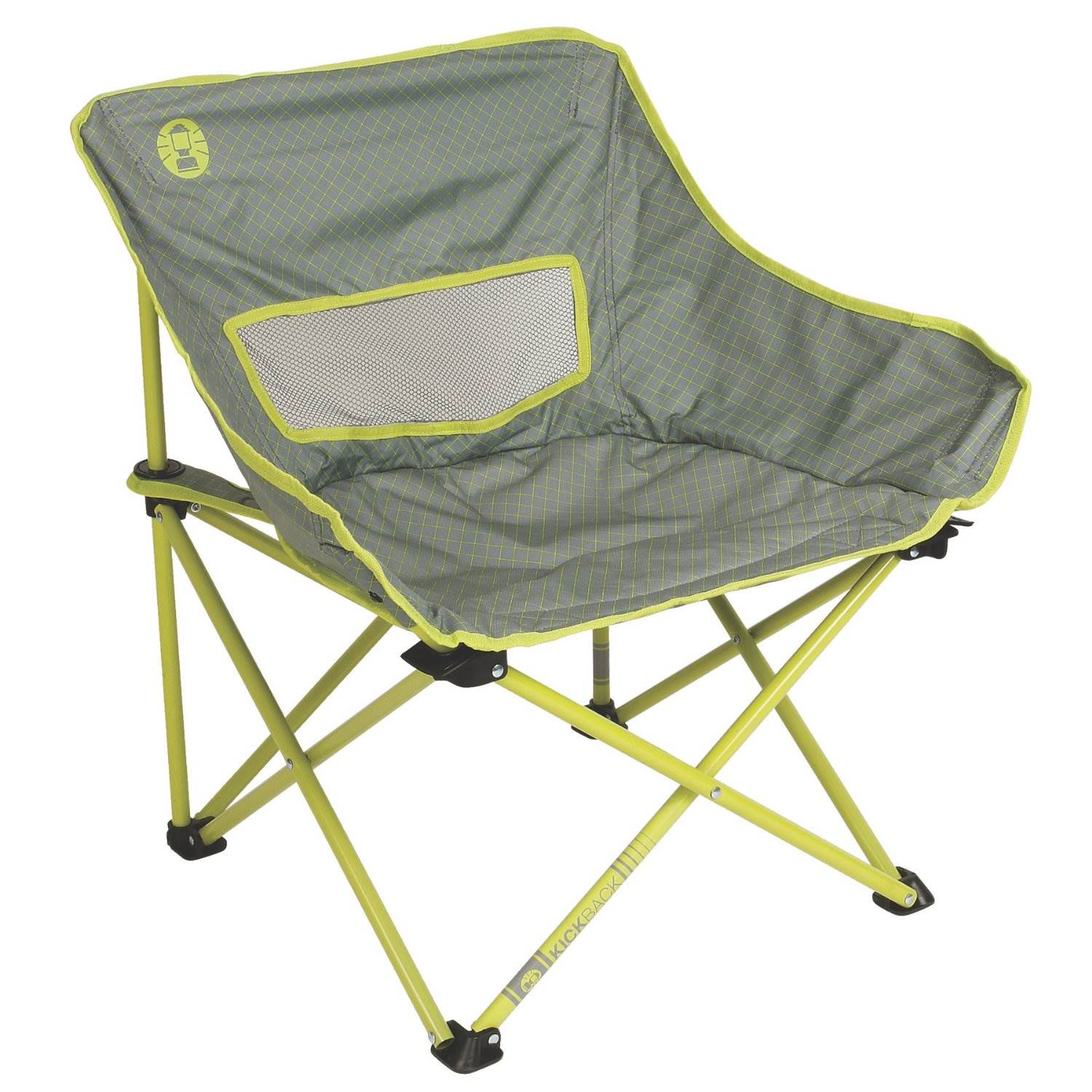 Coleman 26-Inch Cooling Mesh Portable Kickback Breeze Chair, Lime (Open Box)