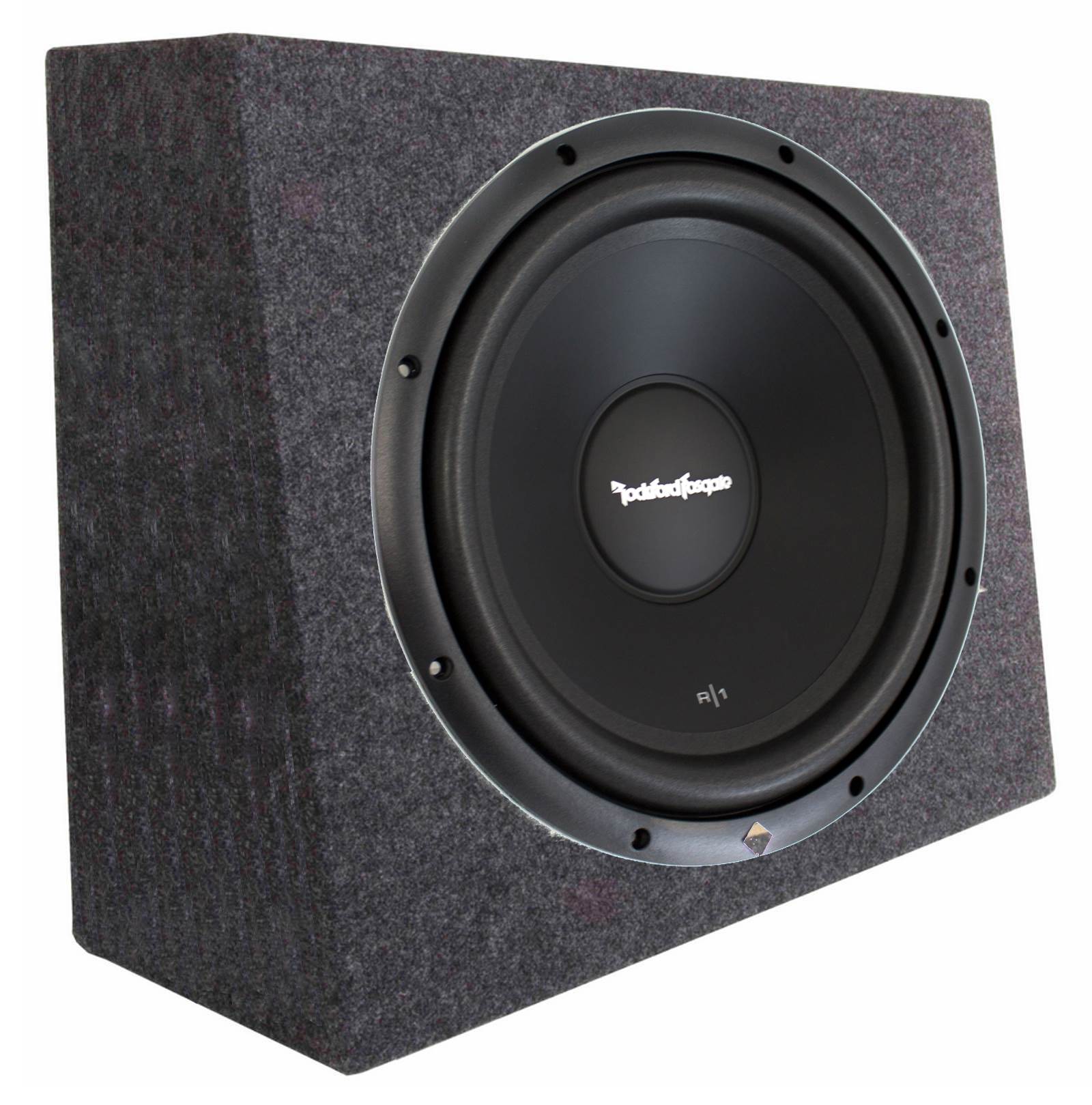 Rockford Fosgate R1S4-10 10" Prime 300 Watt 4-Ohm SVC Subwoofer with Sealed Box