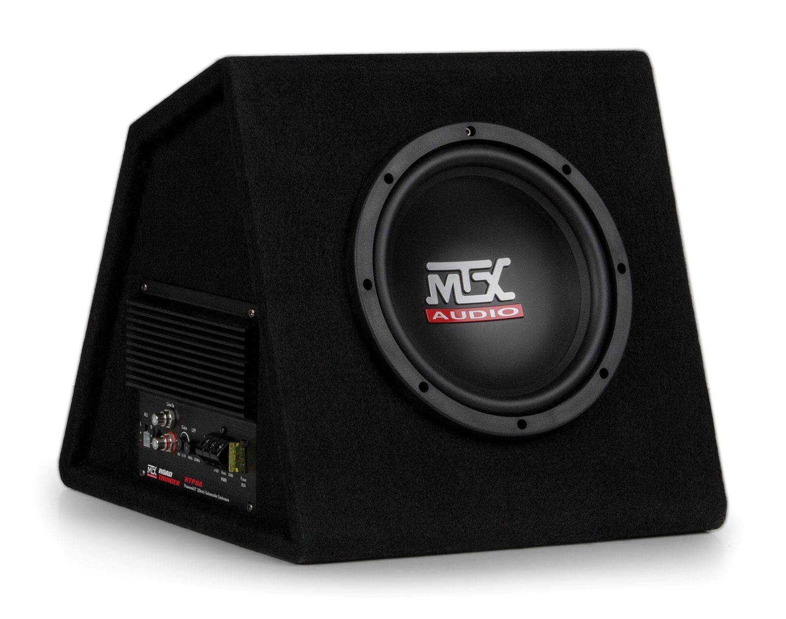MTX AUDIO RTP8A 8" 120W Car Loaded Subwoofer Enclosure Amplified Box Vented
