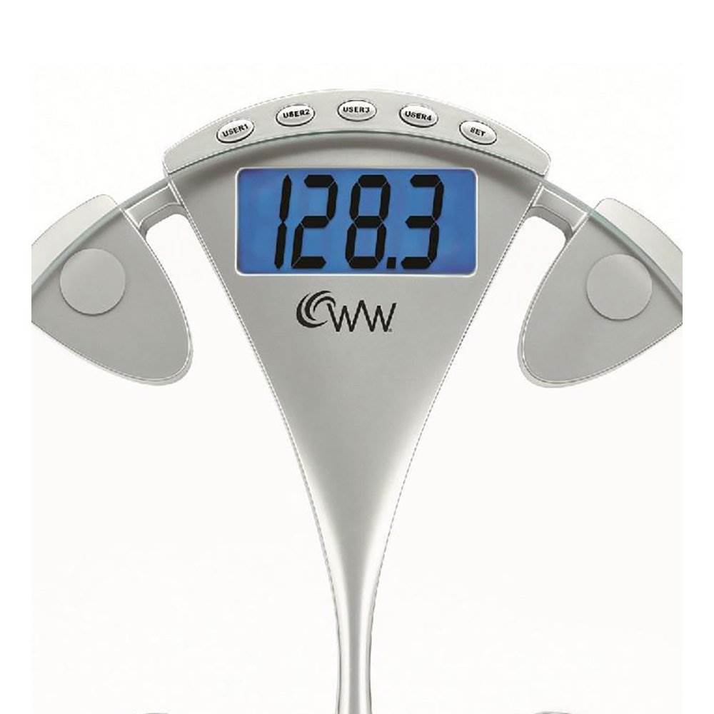 Weight Watchers 12.5-Inch Round Glass Weight Tracking Scale for 4 Users (Used)