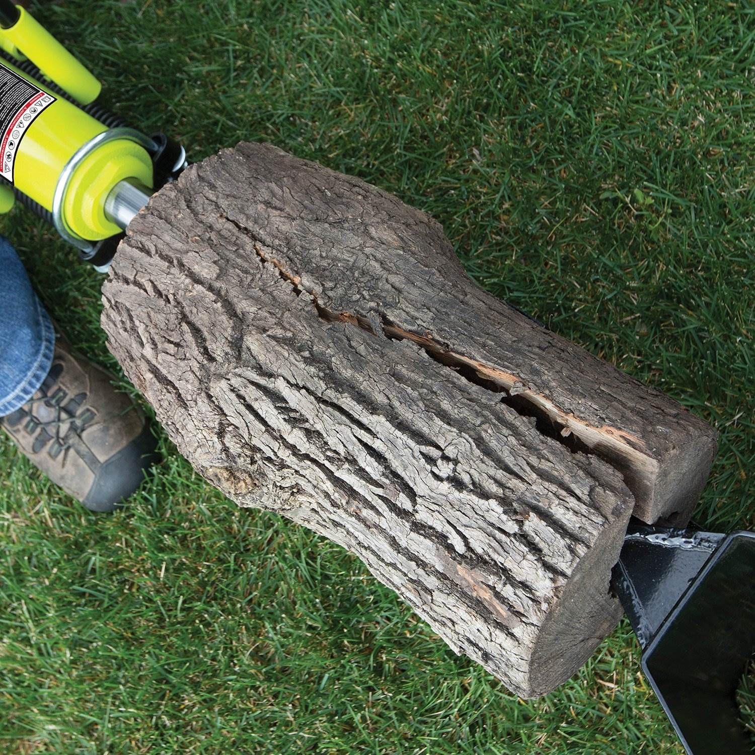 Sun Joe Hydraulic Steel Beam Log Splitter, 10 Ton Capacity, Green (Used) - VMInnovations