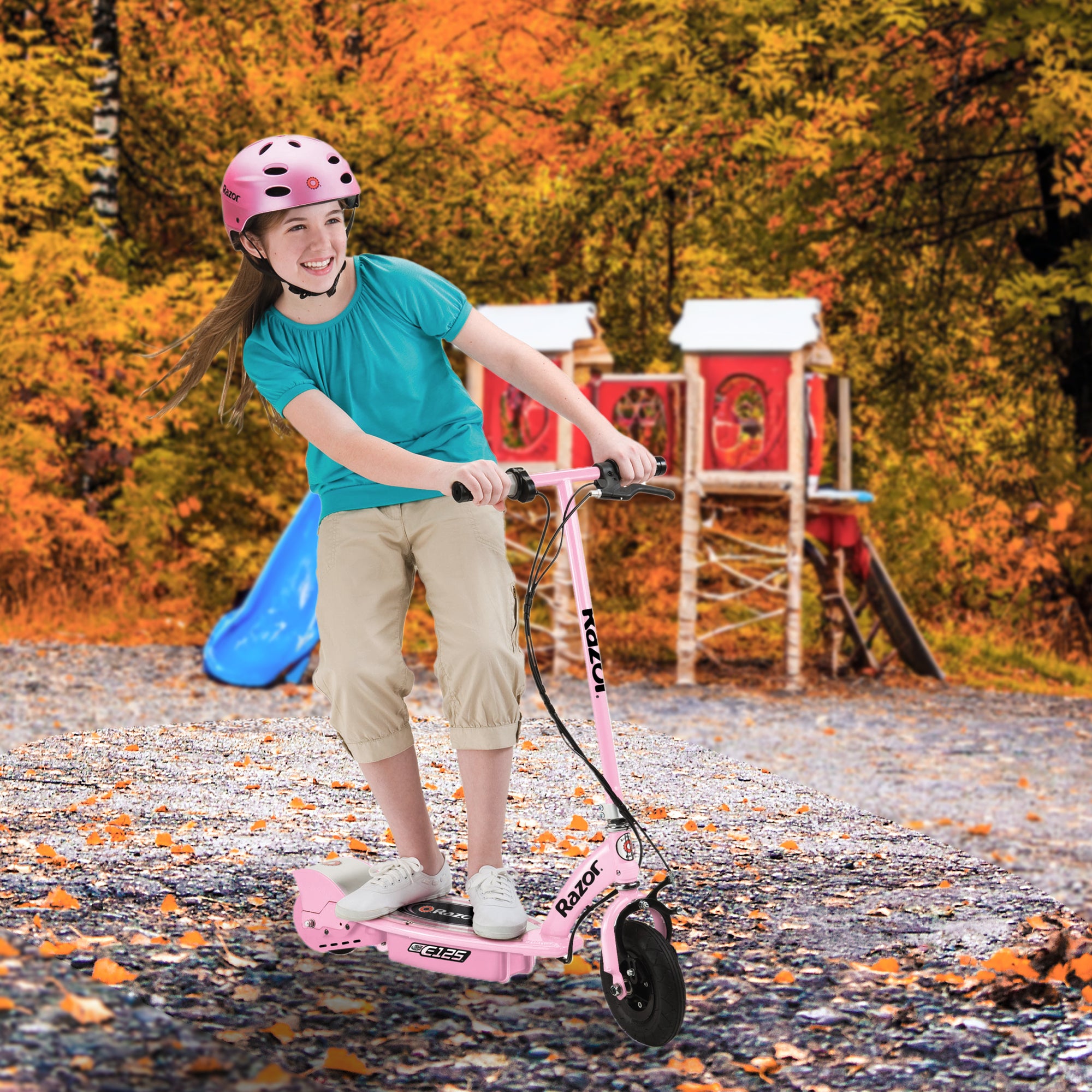 Razor E125 Motorized 24-Volt Rechargeable Electric Scooter, Pink (Used) (3 Pack) - VMInnovations