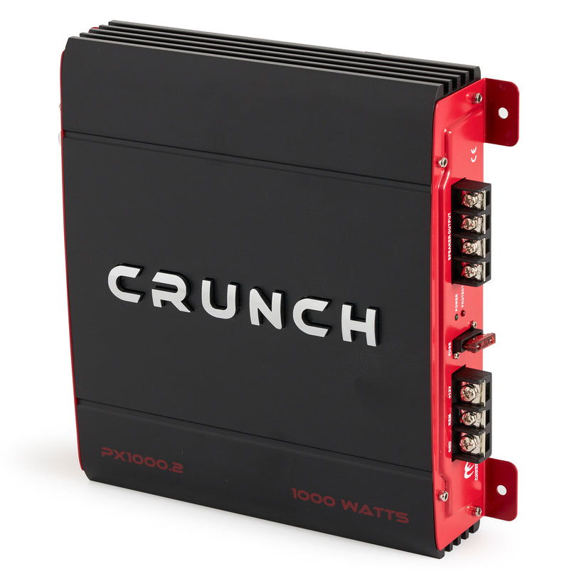 Crunch PX-1000.2 1000W Car Stereo Amp & Soundstorm AKS8 8 Gauge Amp Wiring Kit