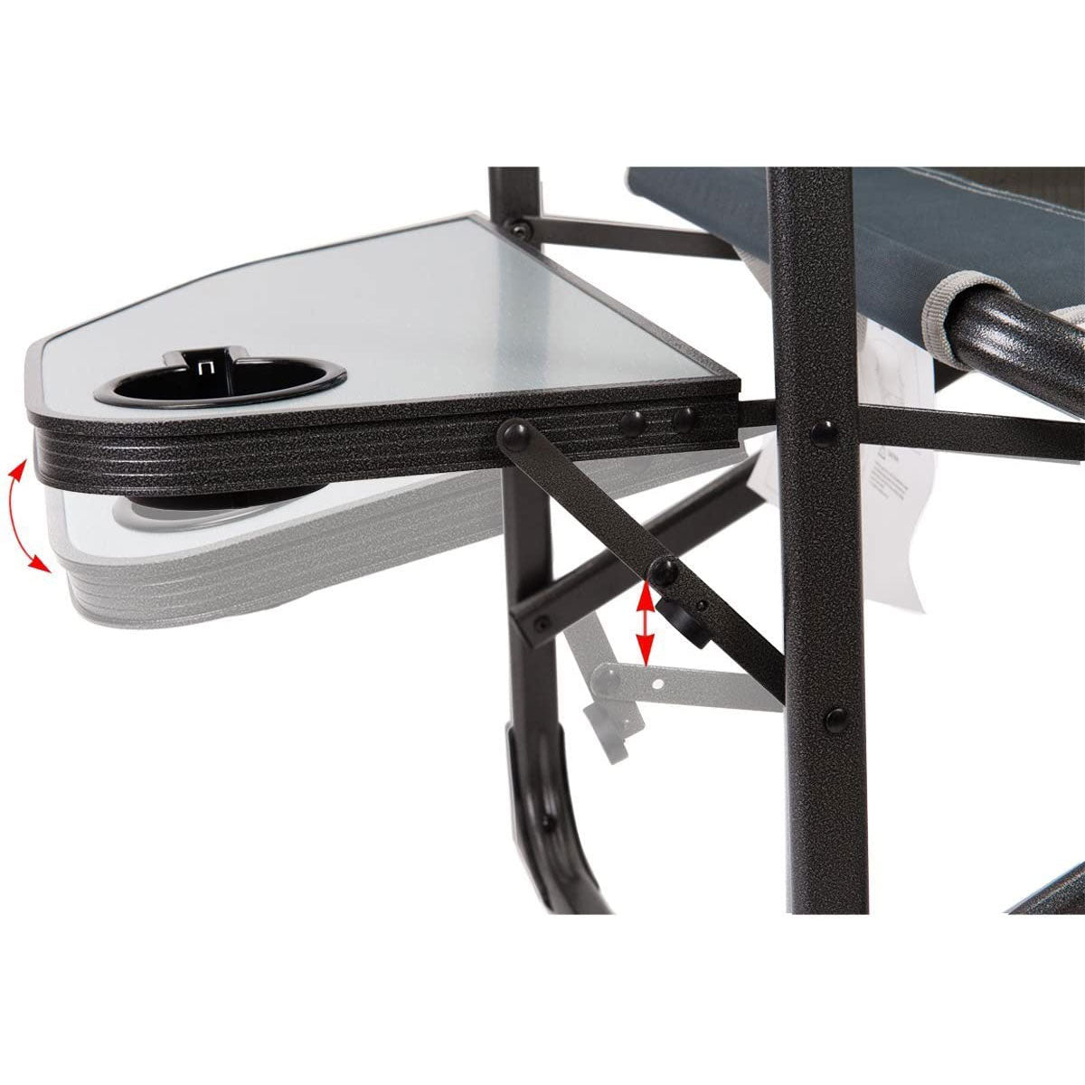 Timber Ridge Portable Folding Camping Directors Chair with Side Table (2 Pack)