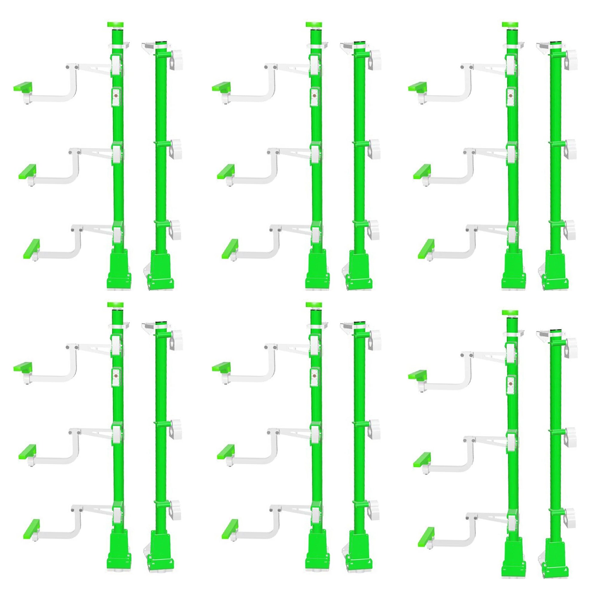 Green Touch Industries Xtreme Pro Series 3 Position Line Trimmer Rack (6 Pack)