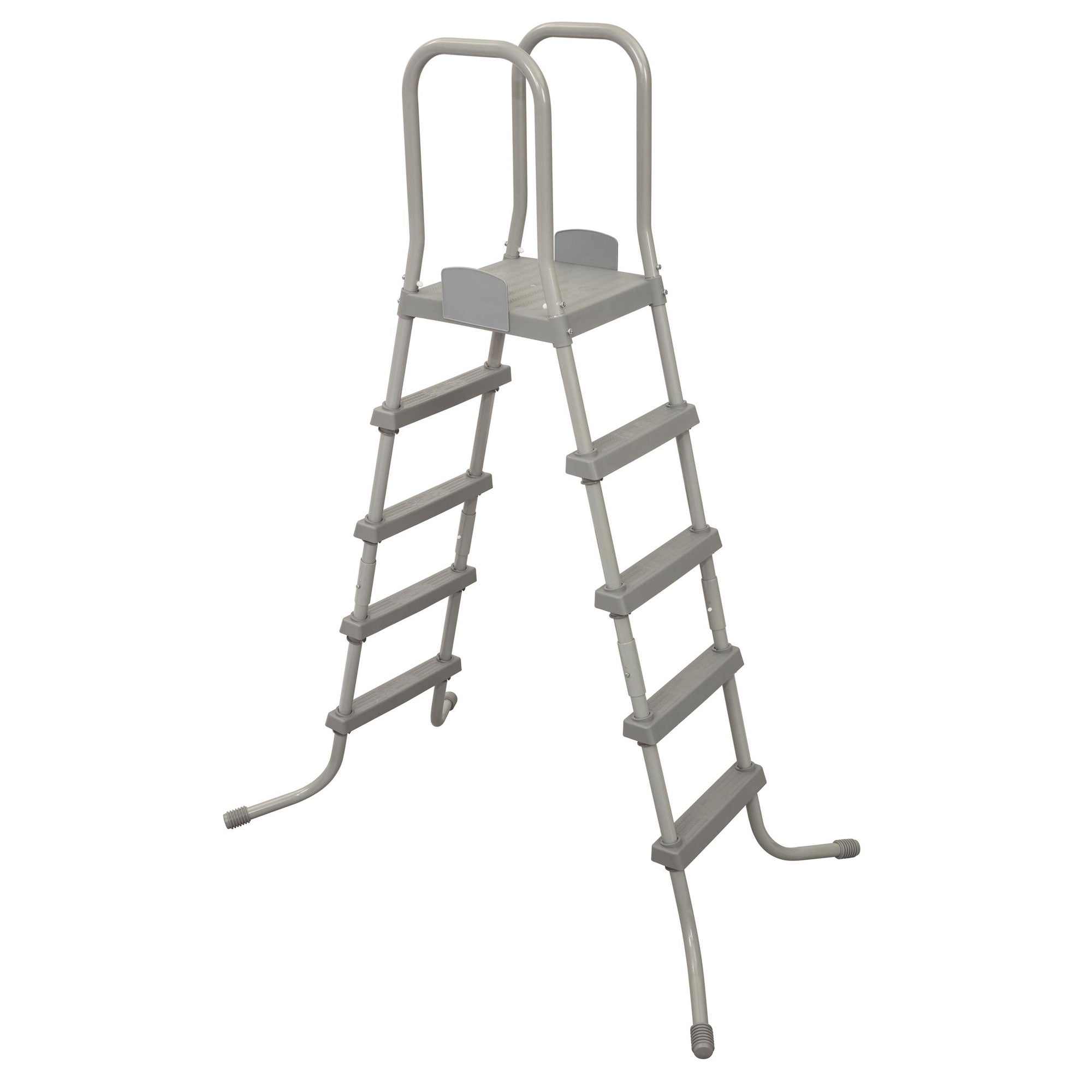 Bestway 52 Inch Steel Above Ground Swimming Pool Ladder No-Slip Steps (2 Pack)