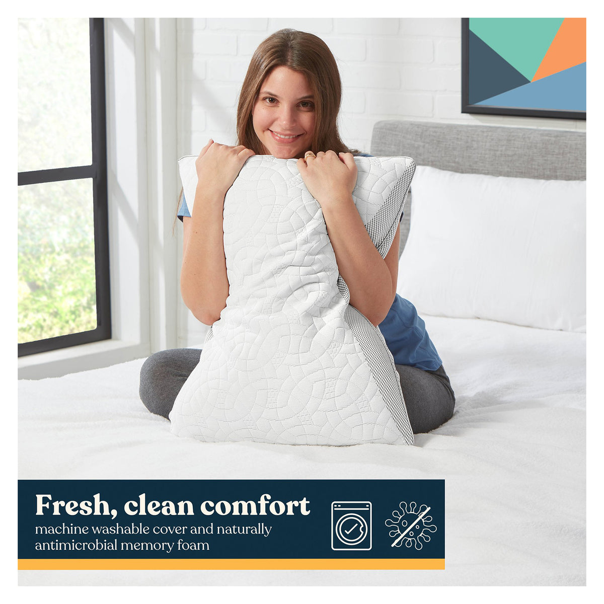 Early Bird Sleep UR Way Memory Foam Pillow, Dual Side For Firm or Plush Comfort (Refurbished)