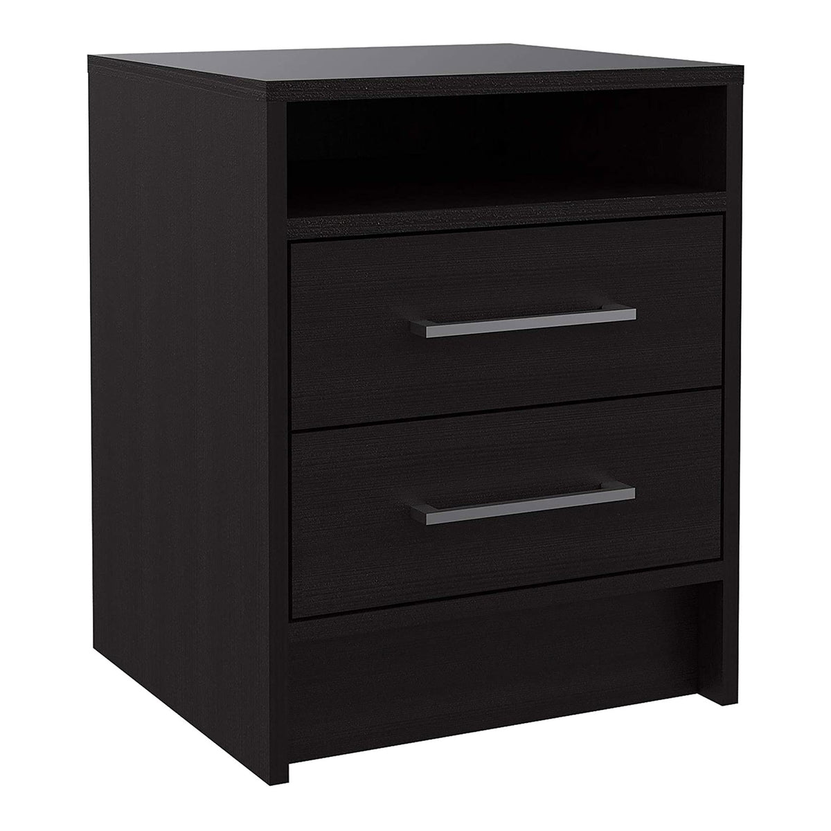 TUHOME Eter Nightstand Bedroom End Table with 2 Drawers, Espresso (2 Pack)