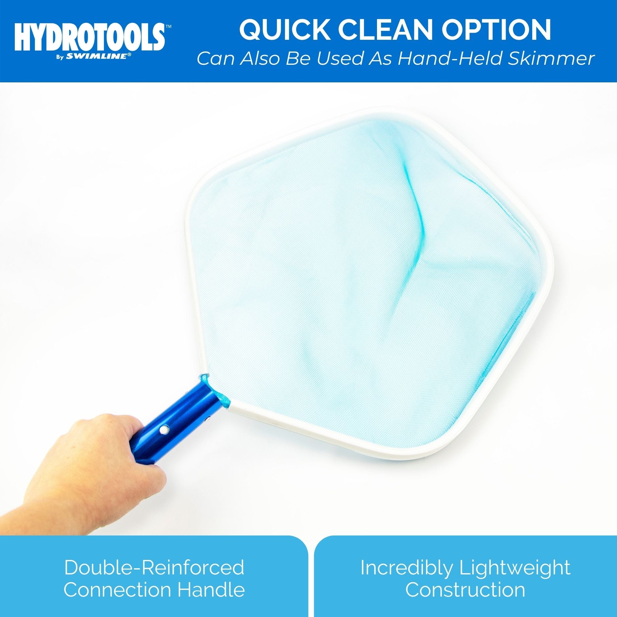 Swimline Hydrotools 8028 Premium Aluminum Standard Swimming Pool Leaf Skimmer - VMInnovations