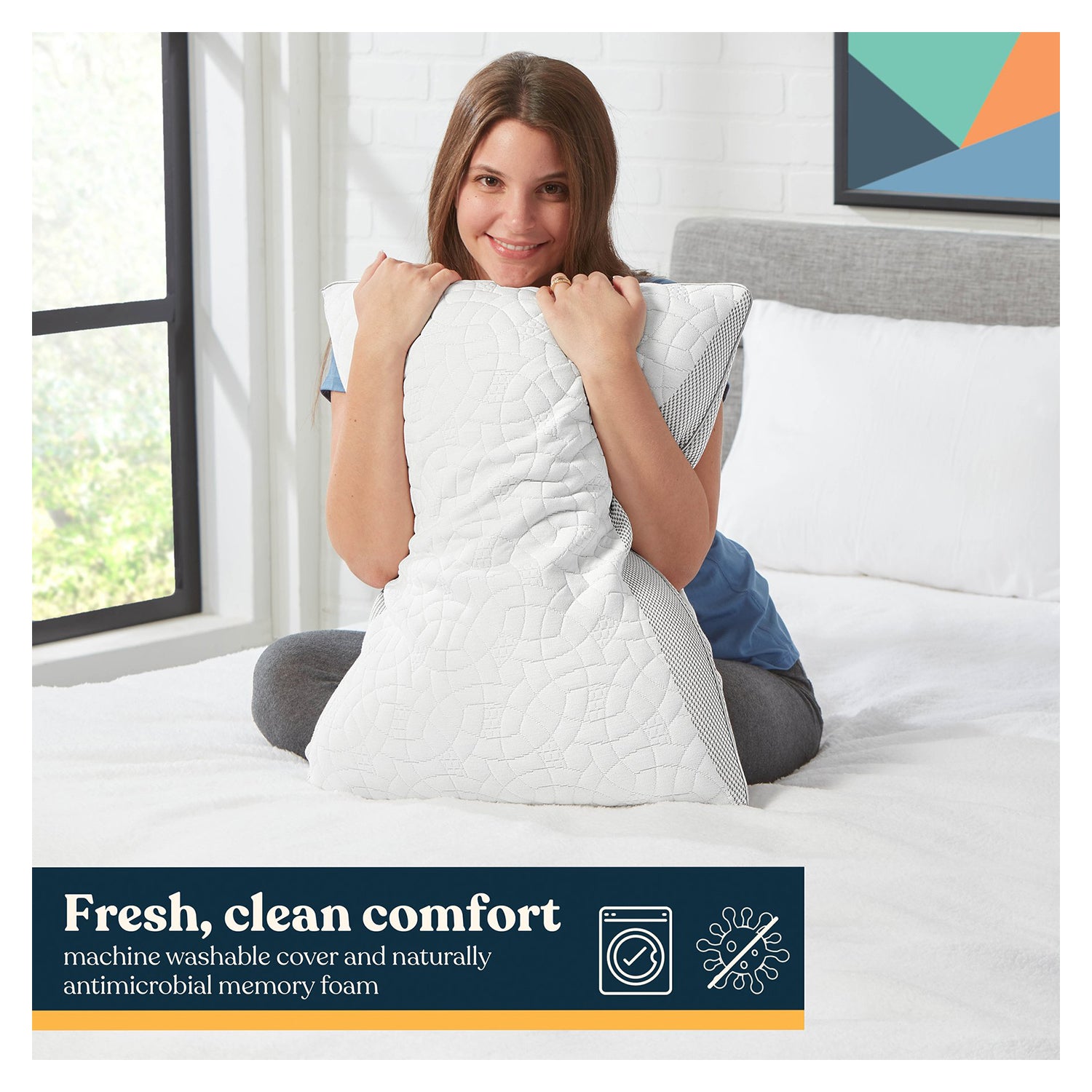 Early Bird Sleep UR Way Memory Foam Pillow, Dual Side For Firm or Plush Comfort - VMInnovations