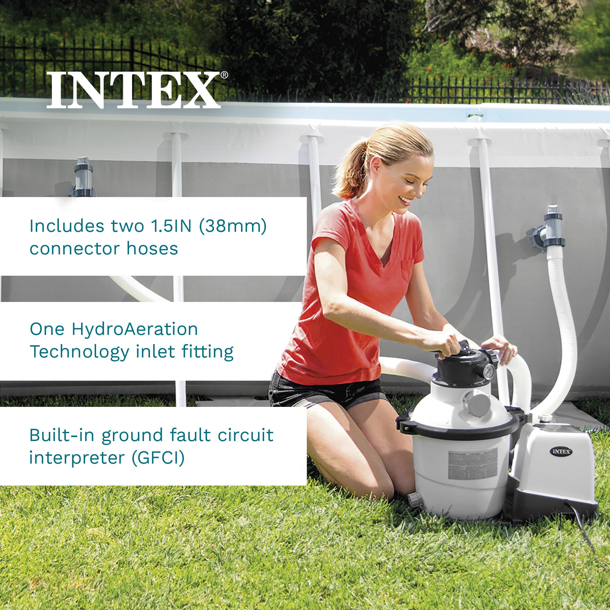 Intex Krystal Clear 1500 GPH Sand Filter Pump