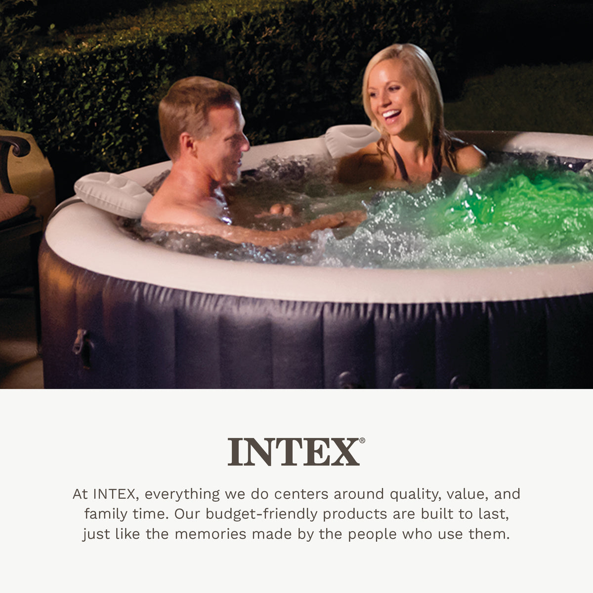 Intex Adjustable Spa Headrest with Head and Neck Support for Pool, Lawn, and Spa - VMInnovations