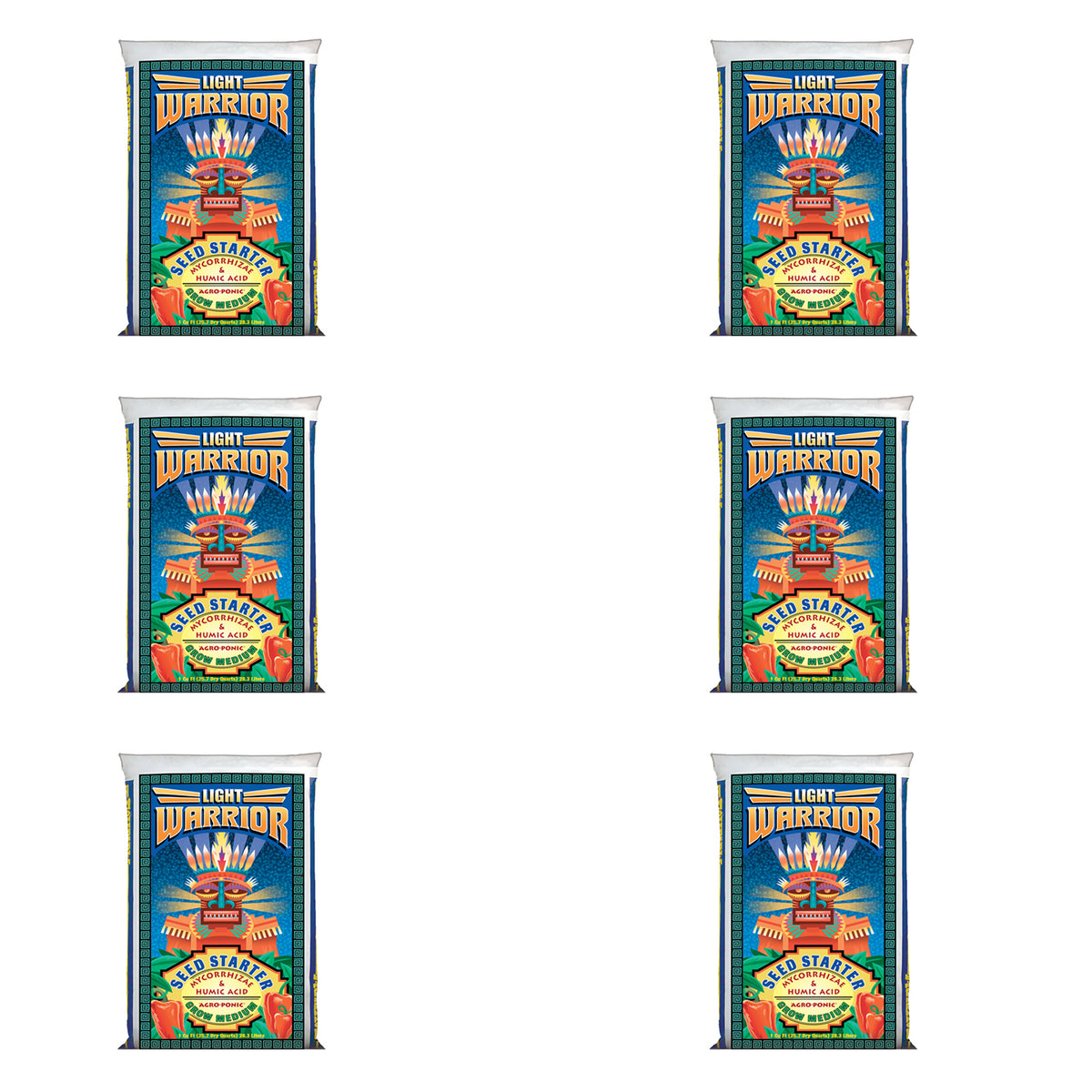 FoxFarm Light Warrior Soilless Germinator Mix, 1 Cu. Ft. (FL/MO/IN Only) 6 Pack