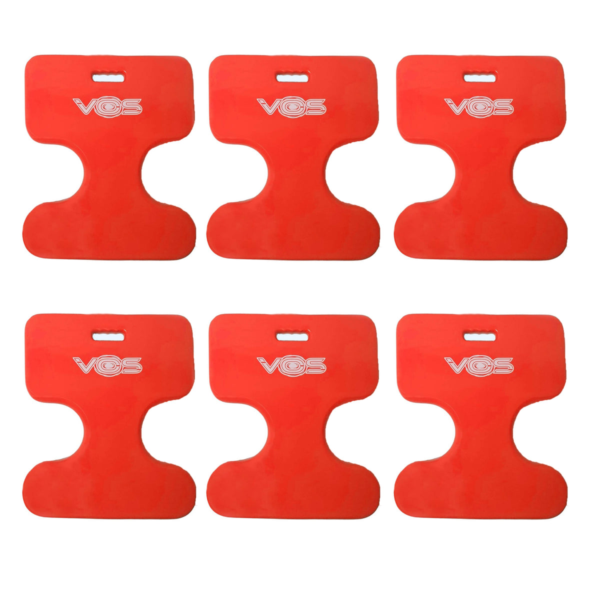 Vos Oasis Water Saddle Pool Float Seat for Adults & Kids, Coral Orange (6 Pack)