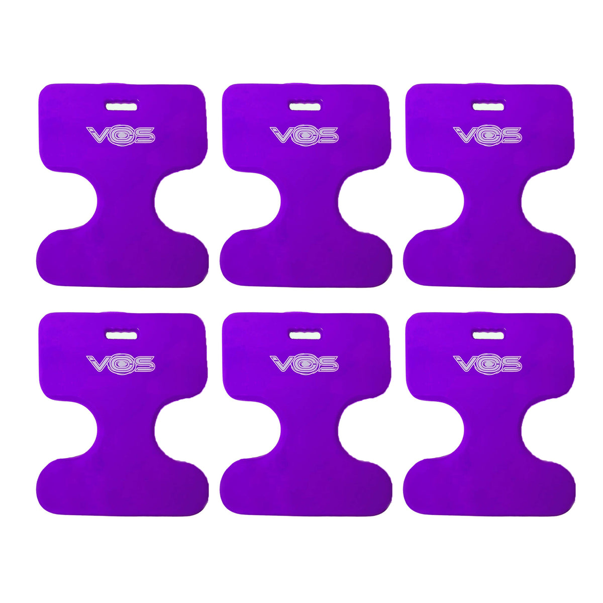 Vos Oasis Water Saddle Swim Pool Float Seat for Adults and Kids, Deep Lavender (6 Pack)