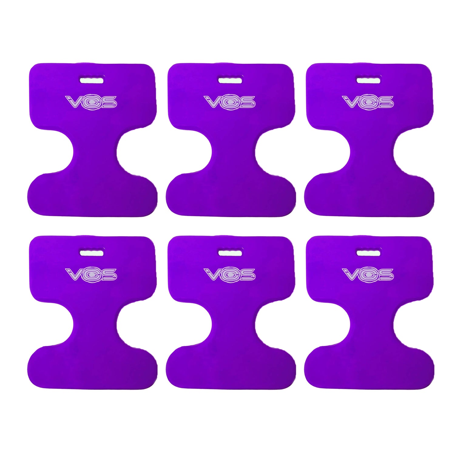 Vos Oasis Water Saddle Swim Pool Float Seat for Adults and Kids, Deep Lavender (6 Pack) - VMInnovations