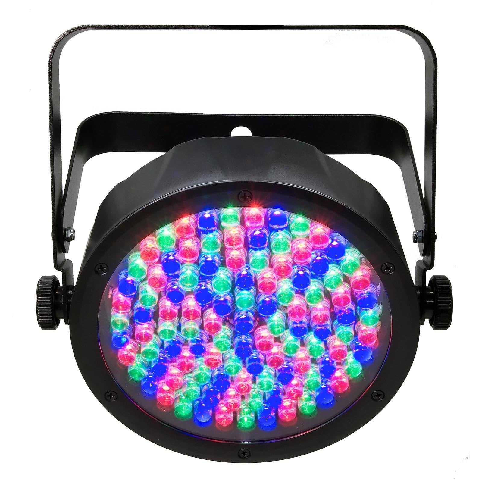 Chauvet DJ 56 LED DMX Slim Par Flat Can RGB Wash Light Effect Fixture (6 Pack)