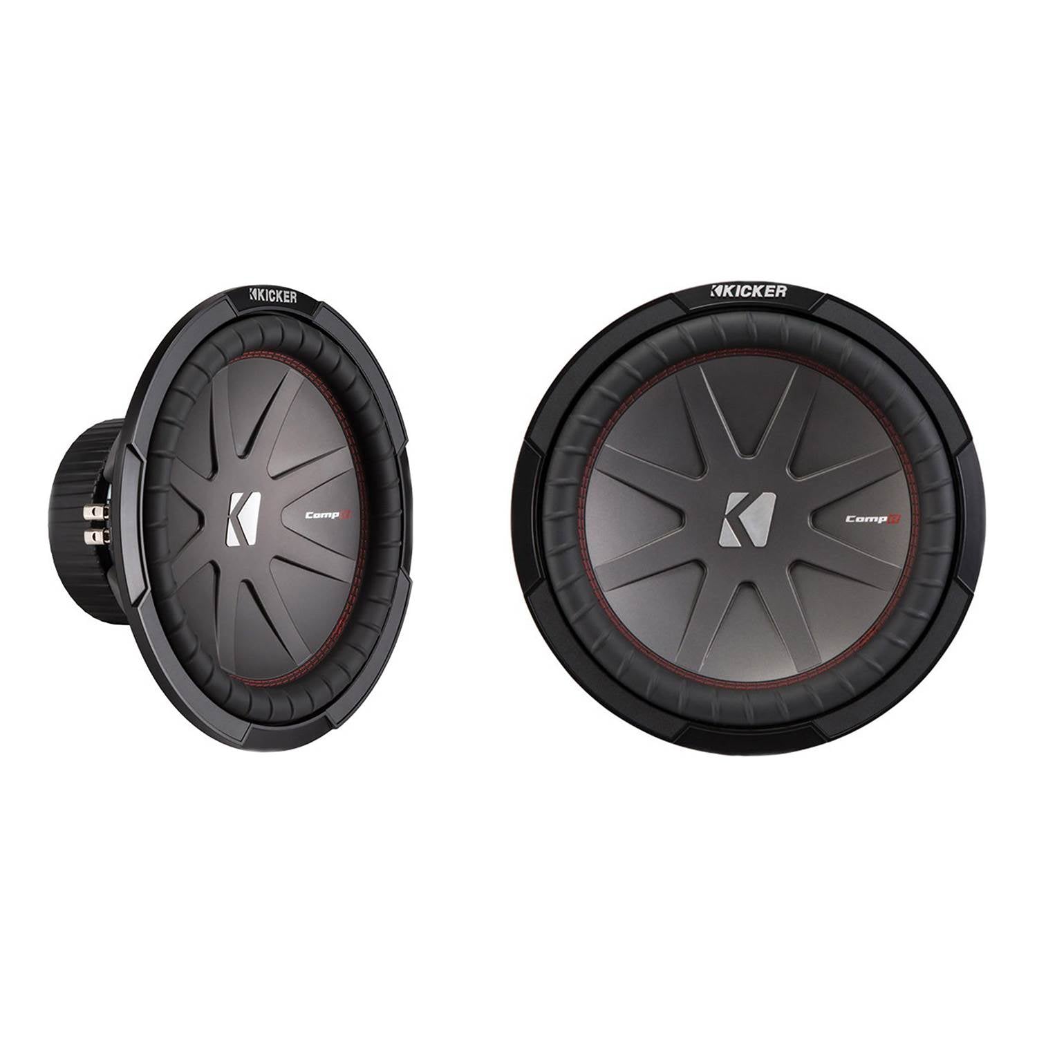Kicker 12" 2000 Watt 4 Ohm Car Stereo Subwoofer Audio Sub DVC COMPR (Pair)