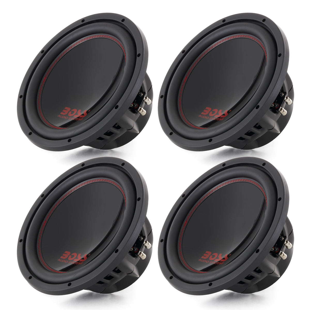 Boss Audio 12-Inch 2600-Watt Car Power Subwoofer DVC Power Sub (4 Pack) | P129DC