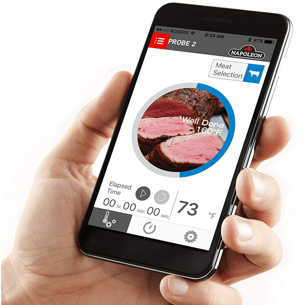 Napoleon 70077 Accu Probe Bluetooth Wireless Wifi 6 Probe Grill Thermometer