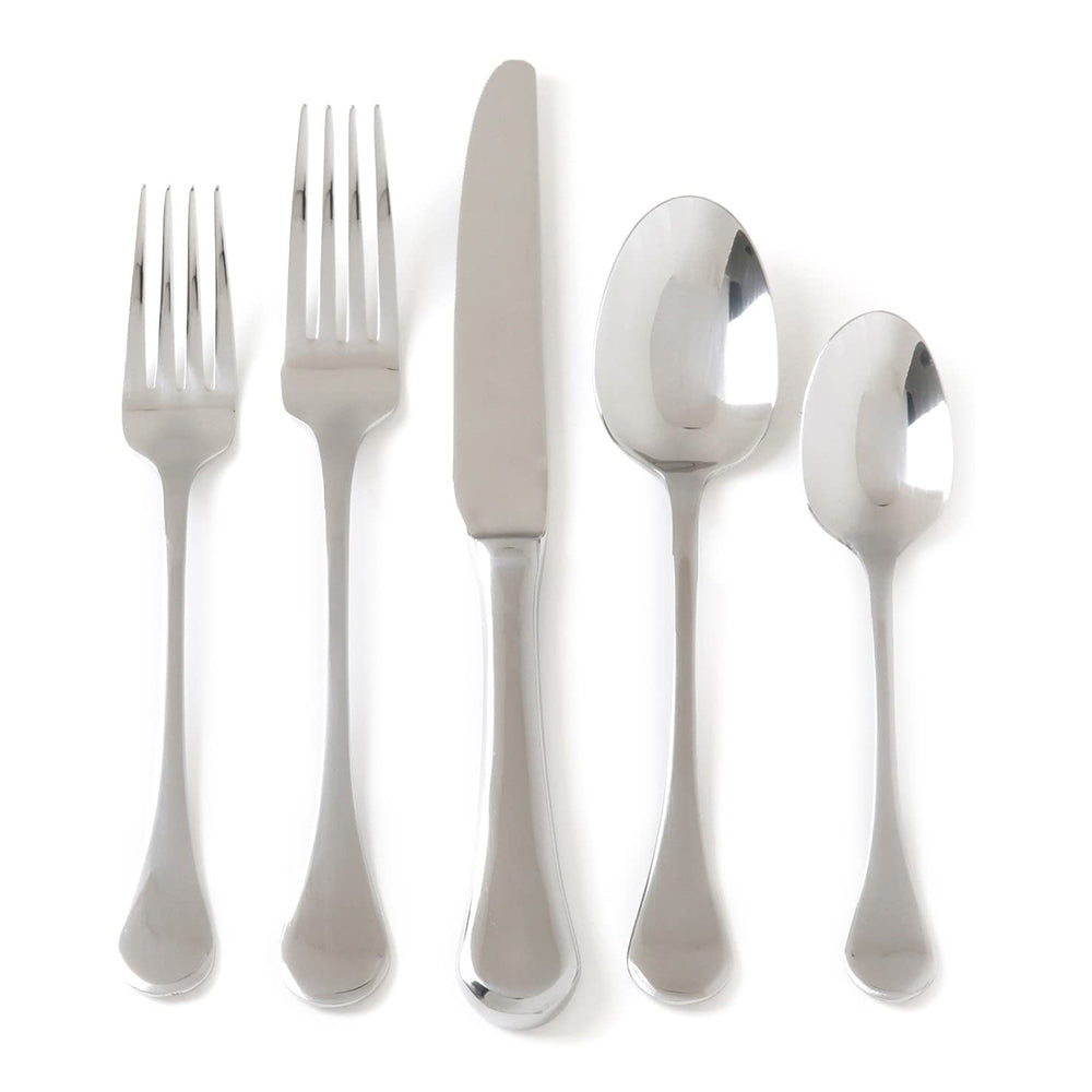 Gibson Home Manchester Classic Stainless Steel Flatware Silverware Set, 20 Piece - VMInnovations