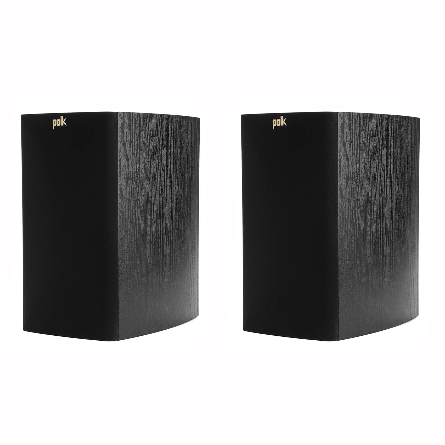 Polk 125W 2-Way Home Bookshelf Speakers 6.5-Inch Driver, Pair Black (Open Box)