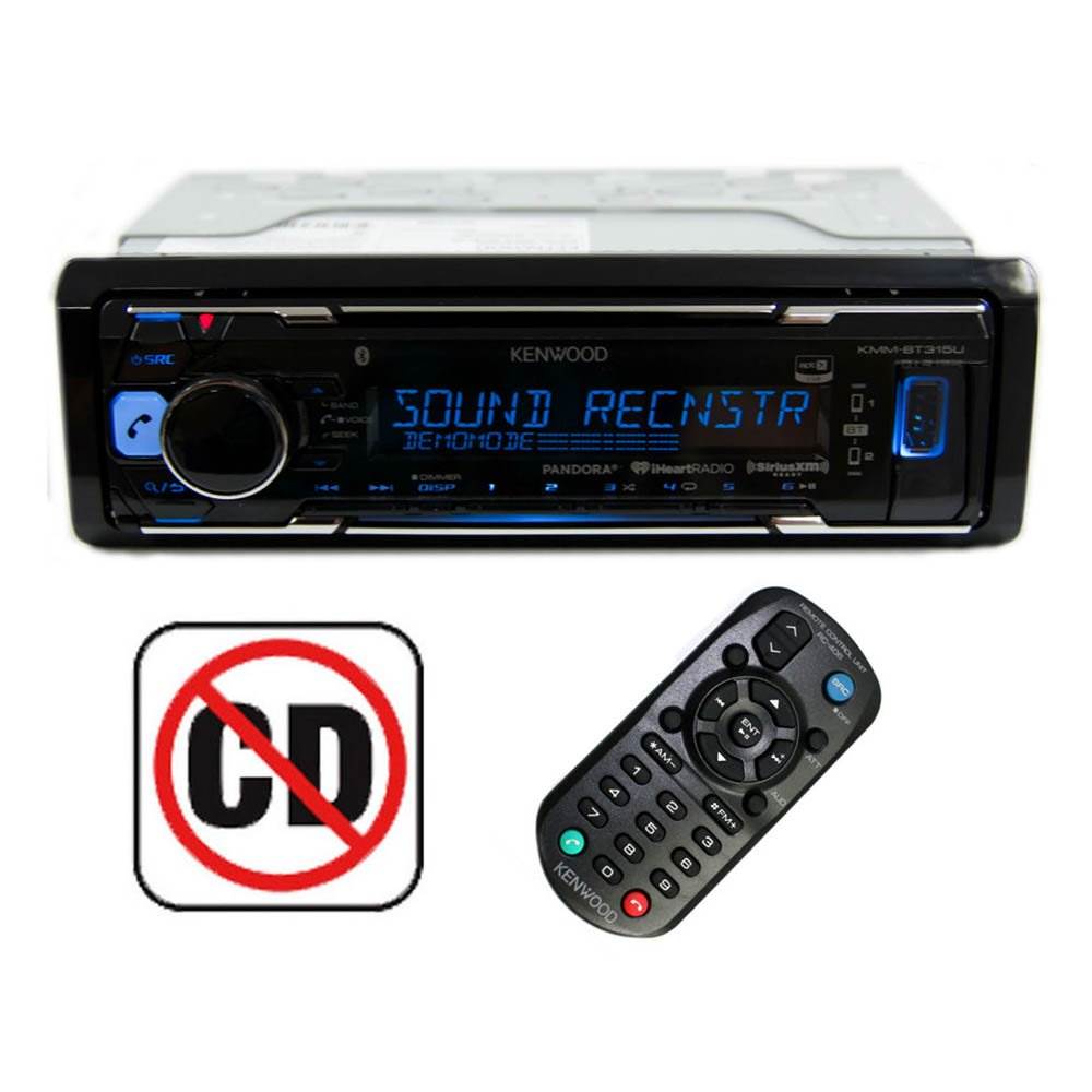 Kenwood 200W LCD Digital Media Car Receiver with Built-in Bluetooth (Open Box)