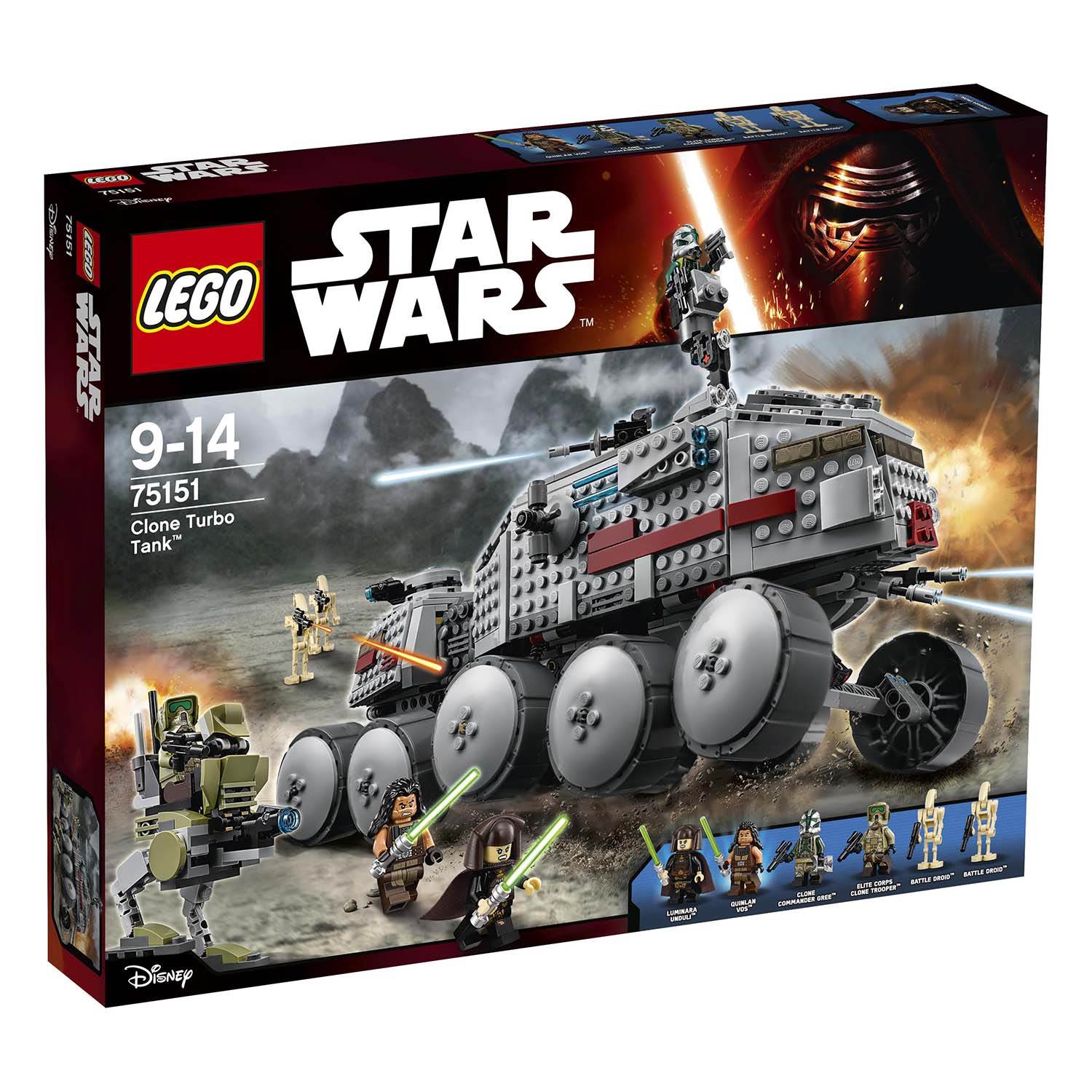 LEGO Star Wars Clone Turbo Tank with Jedis, Battle Droids | 75151 (Open Box)