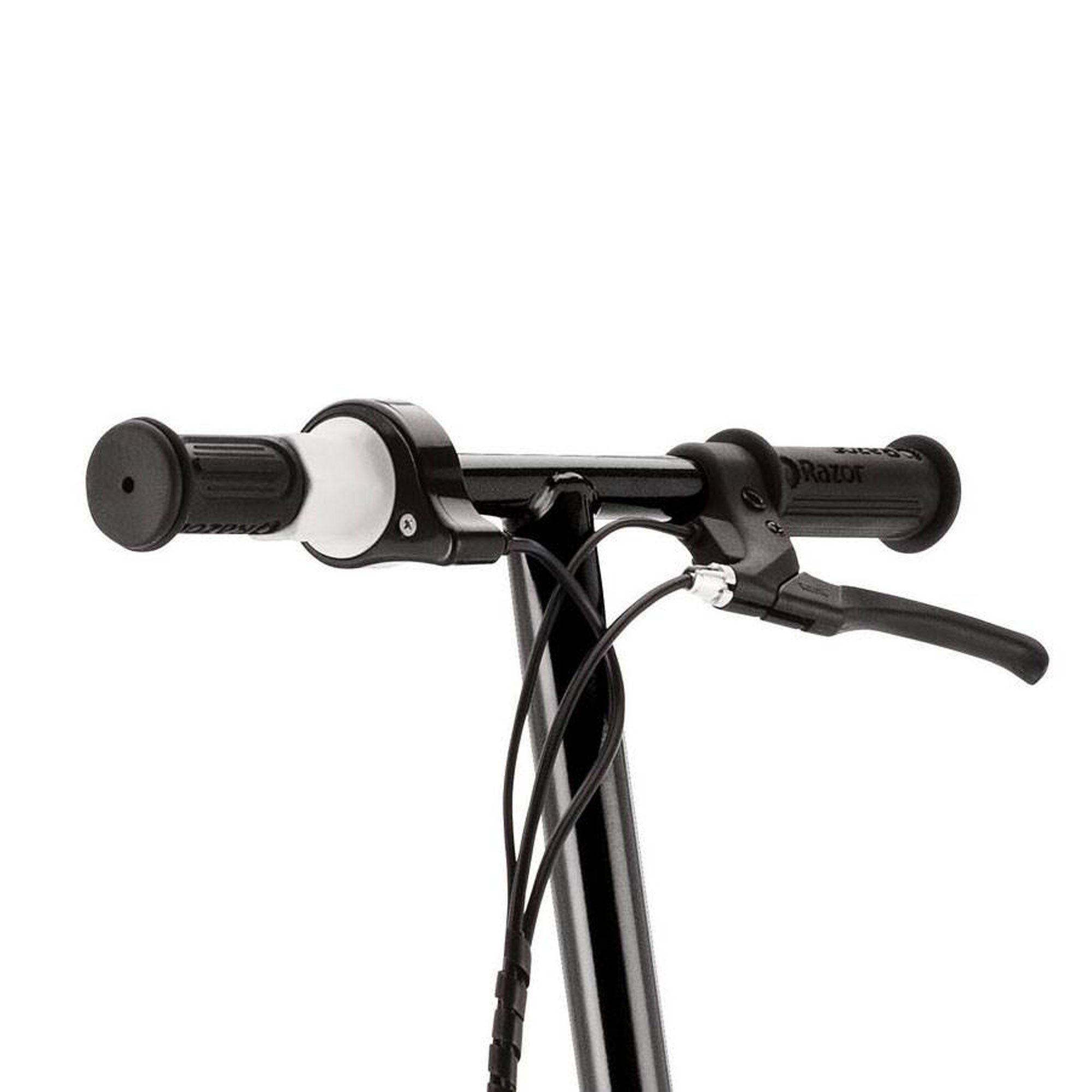 Razor E325 Adult High-Torque Electric Powered Scooter with Youth Helmet, Black