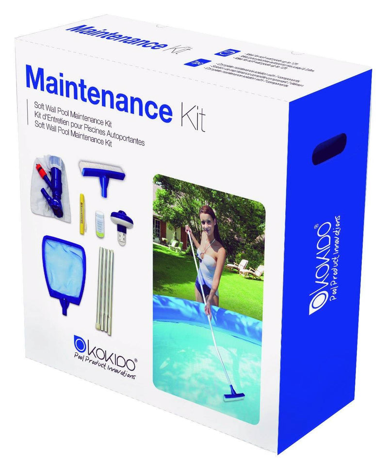 Kokido Poolkart Maintenace Equipment Trolley Cart & Kit with Skooba Pool Vaccum
