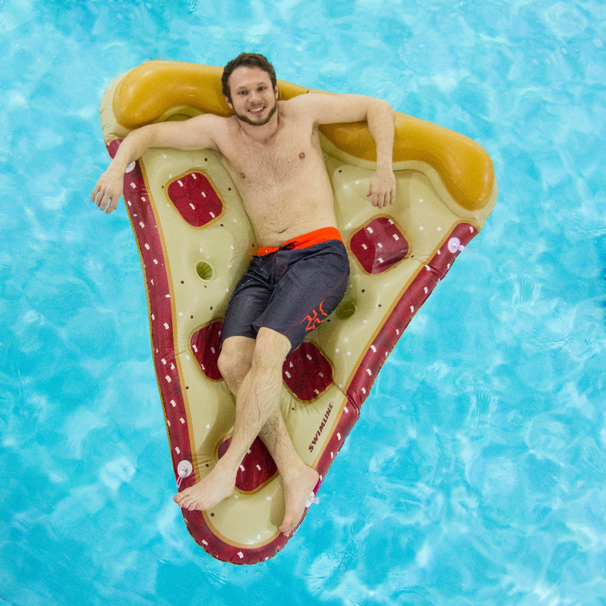 Swimline Inflatable Cherry Pie Slice Float + Giant Pool Fruit Slice Float