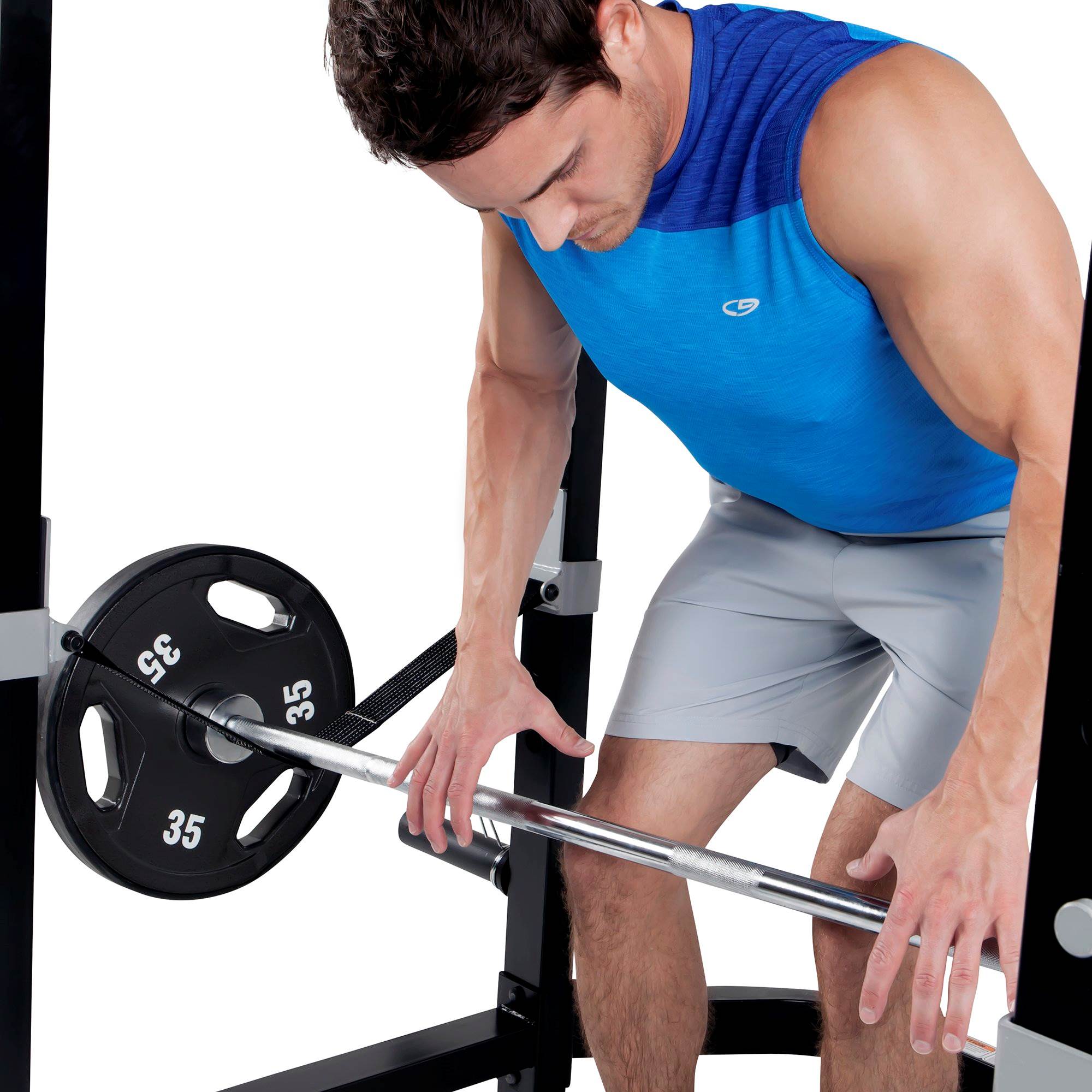 Marcy Pro Full Cage and Weight Bench Gym Total Body Workout System (For Parts)