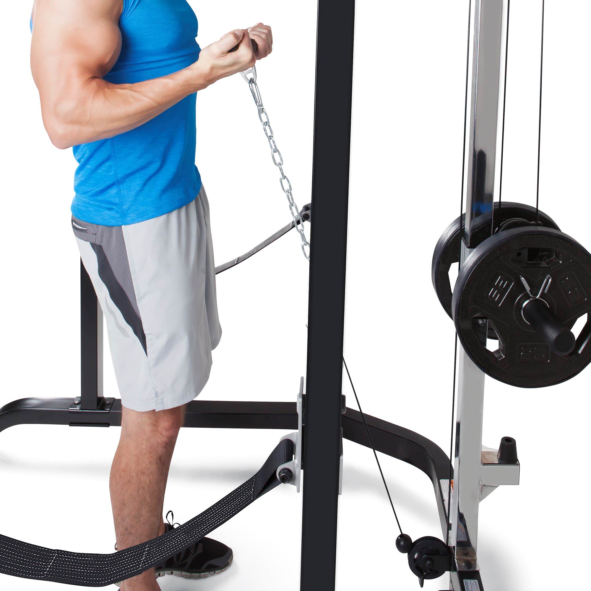 Marcy Pro Full Cage and Weight Bench Gym Total Body Workout System (For Parts)