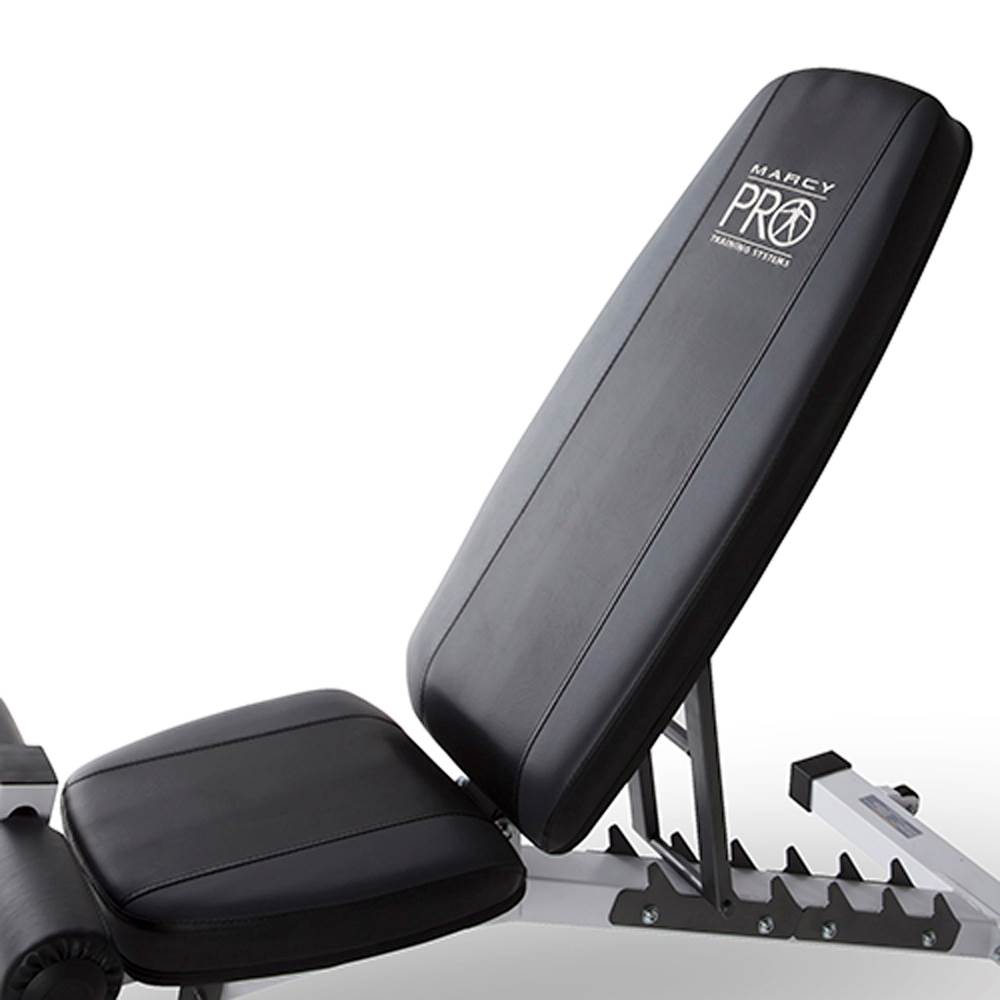 Marcy Pro Deluxe Folding Total Body Home Gym Cage Power Rack System with Bench