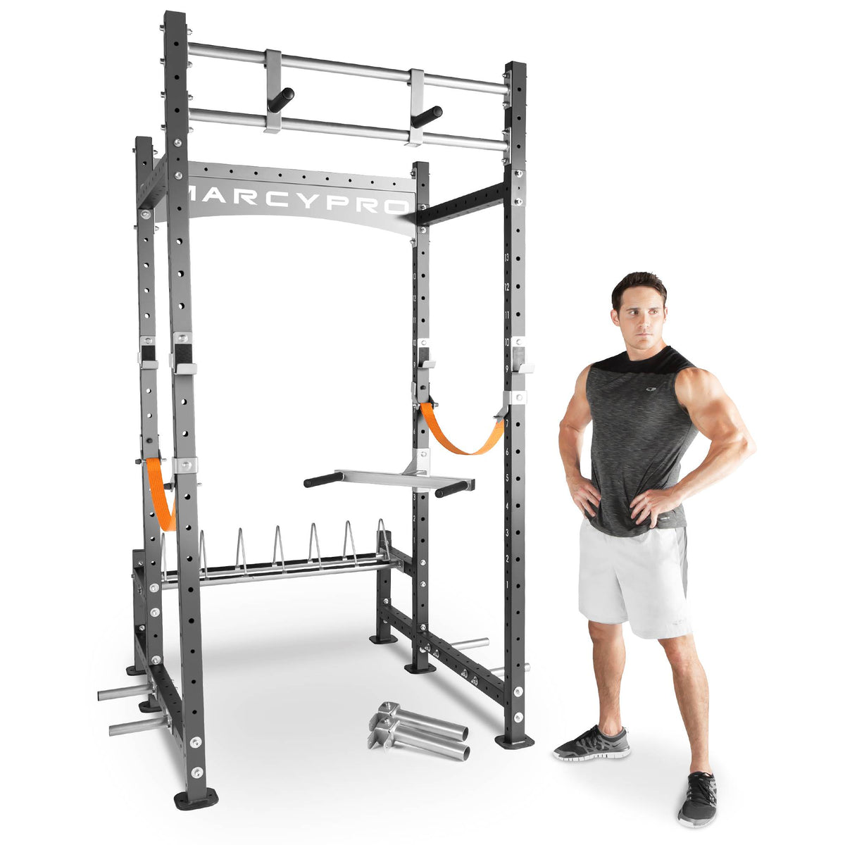 Marcy Pro Power Rack Heavy-Duty Home and Gym Workout Weight Training Station