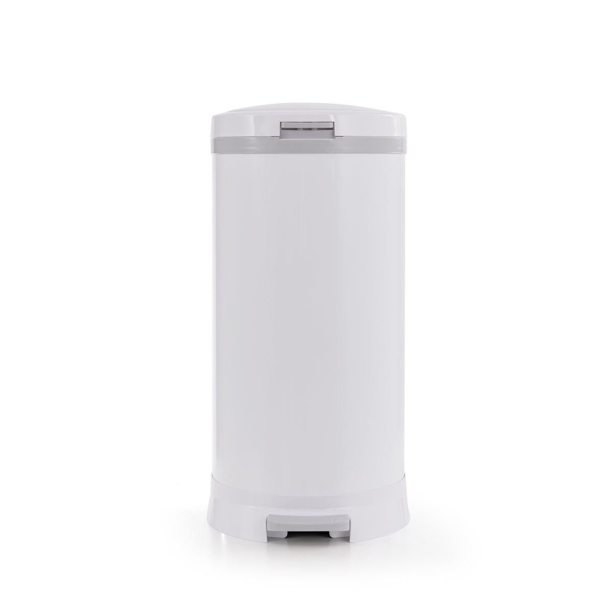 Bubula Step Steel Diaper Waste Pail w/ Air Tight Lid and Lock, White (For Parts)