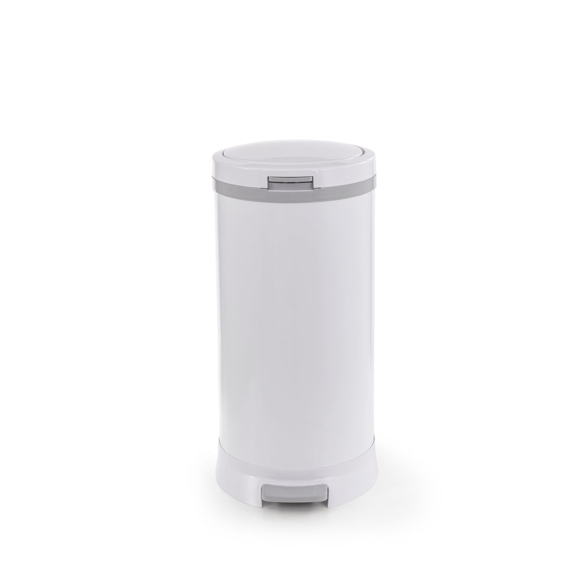 Bubula Step Steel Diaper Waste Pail with Air Tight Lid and Lock, White (Used)