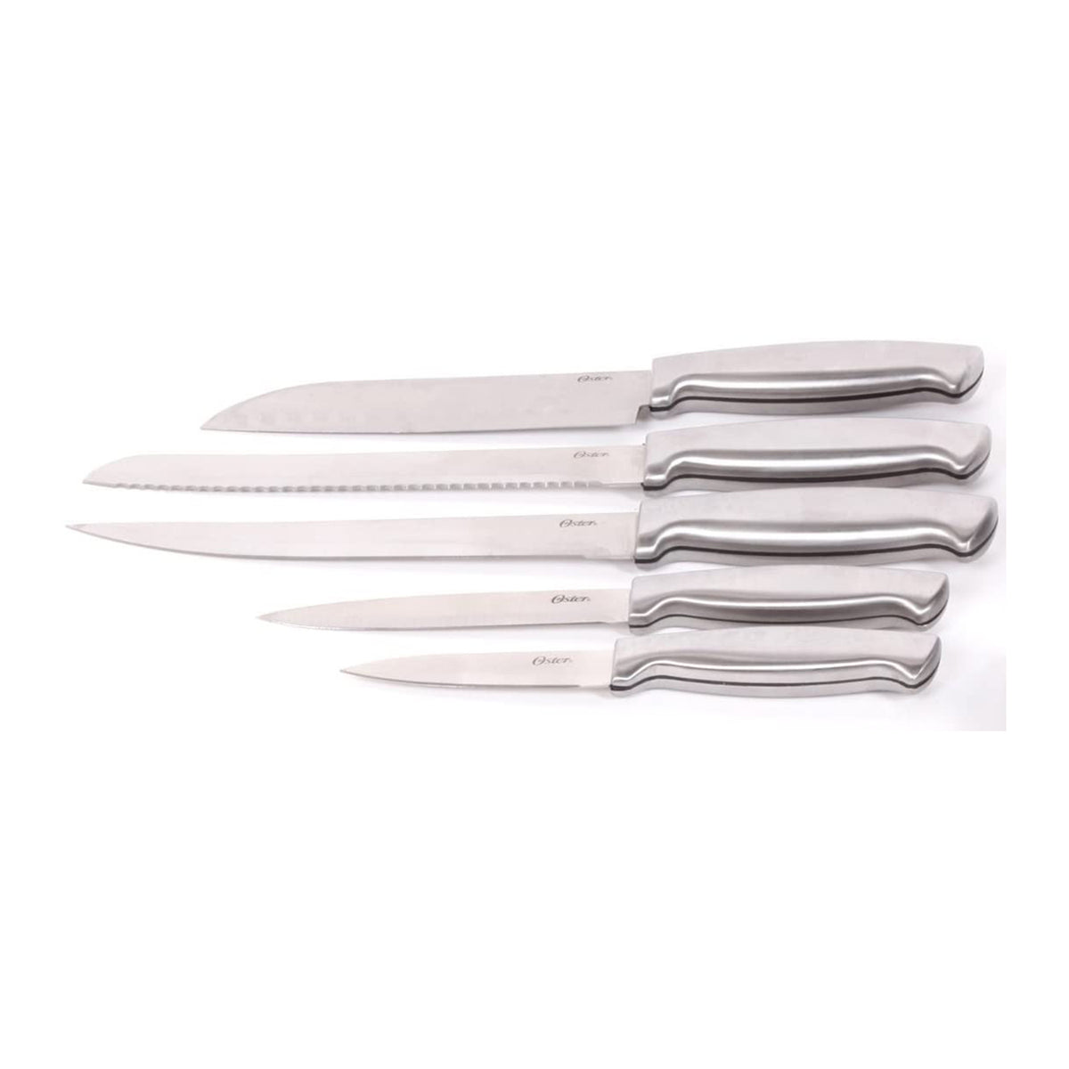 Oster Baldwyn 22 Pc Stainless Steel Knife Cutlery Set, Brushed Satin (Open Box)