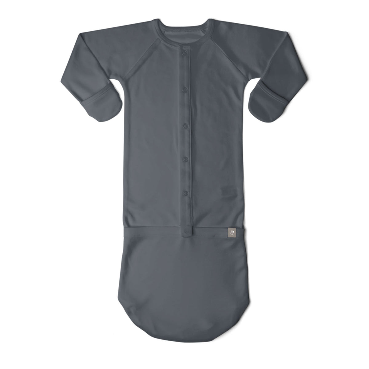 Goumikids 0-3M Baby Night Gown Sleepsack with Booties (2 Pairs), Midnight/Stripe - VMInnovations