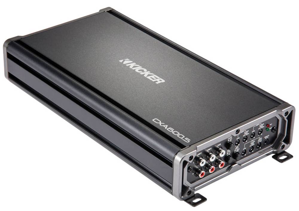 Kicker CXA600.5 1200W 5 Channel Car Amplifier 43CXA6005 + 4-Gauge Amp Kit+RCA
