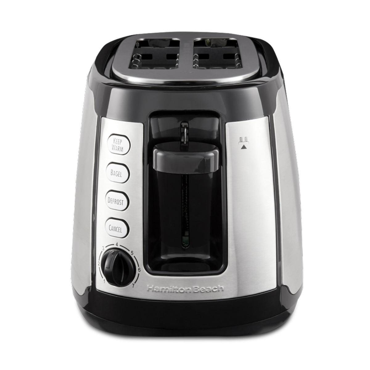 Hamilton Beach Warm 2-Slice Toaster with 8 Toast Settings | Silver (Open Box)