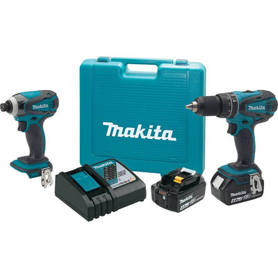 Makita 18V Cordless Combo Kit Drill and Driver + 18V Cordless Workshop Blower