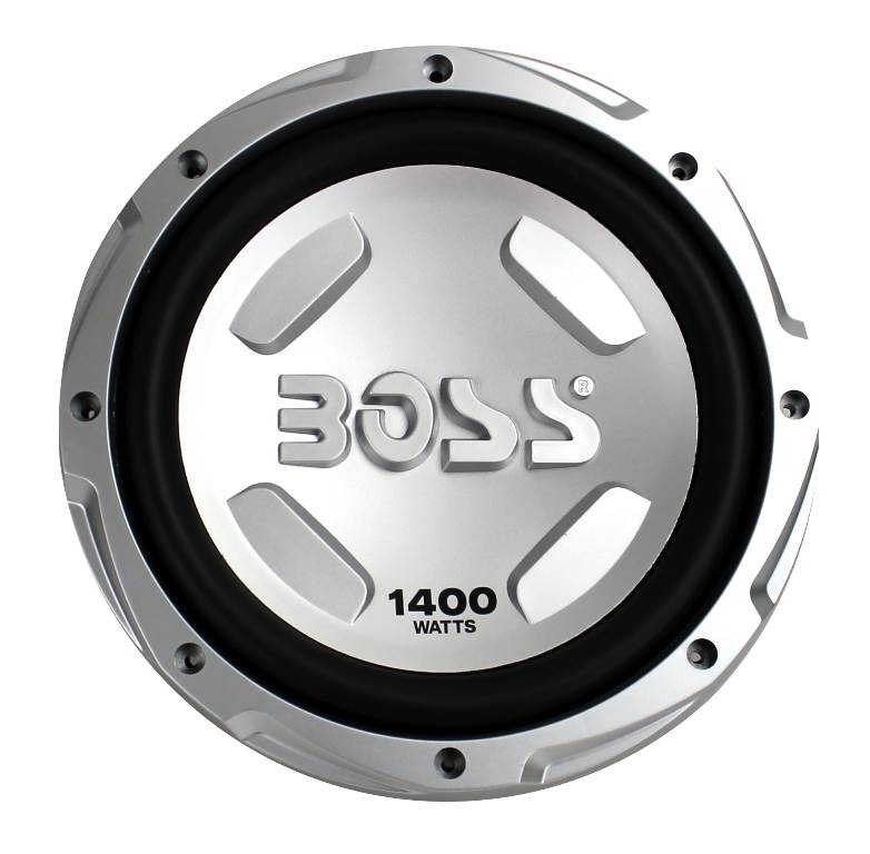 Boss Chaos 12" 1400W Car Subwoofer and Single 12" Vented Slot Sub Enclosure Box