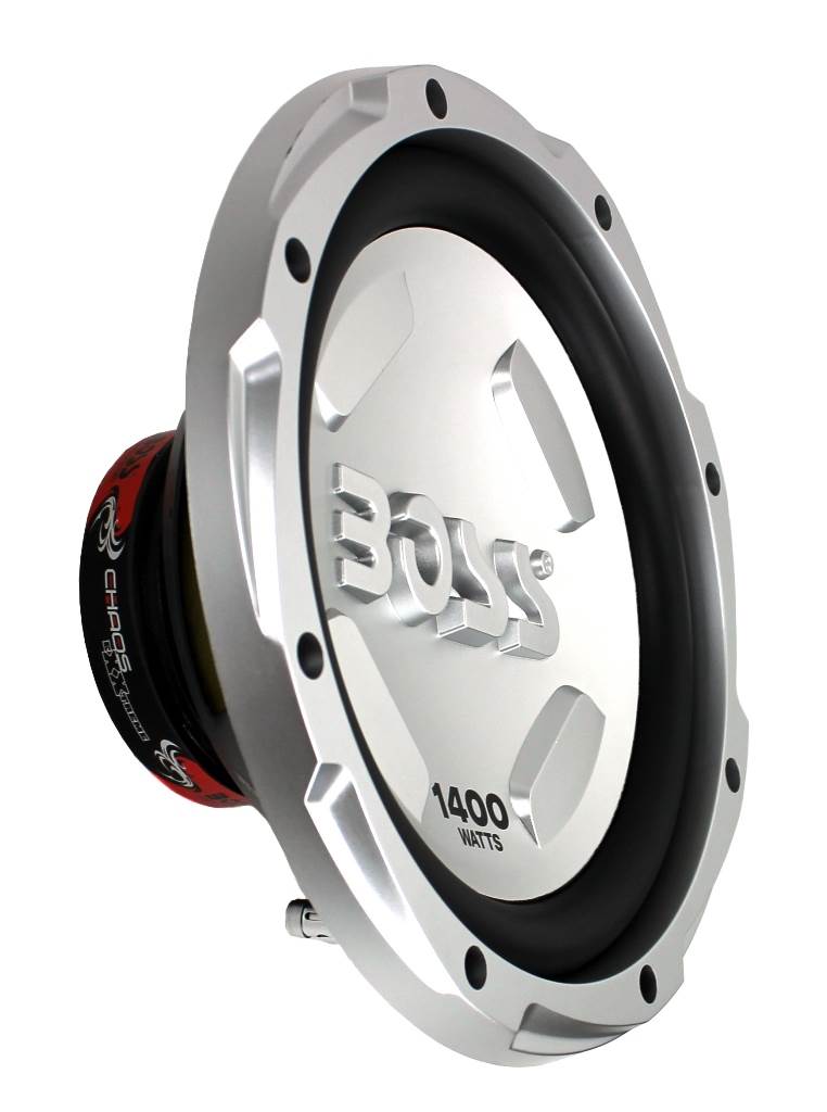 Boss Chaos 12" 1400 Watt Power Subwoofer 4 Ohm and 12" Sealed Sub Box Enclosure - VMInnovations